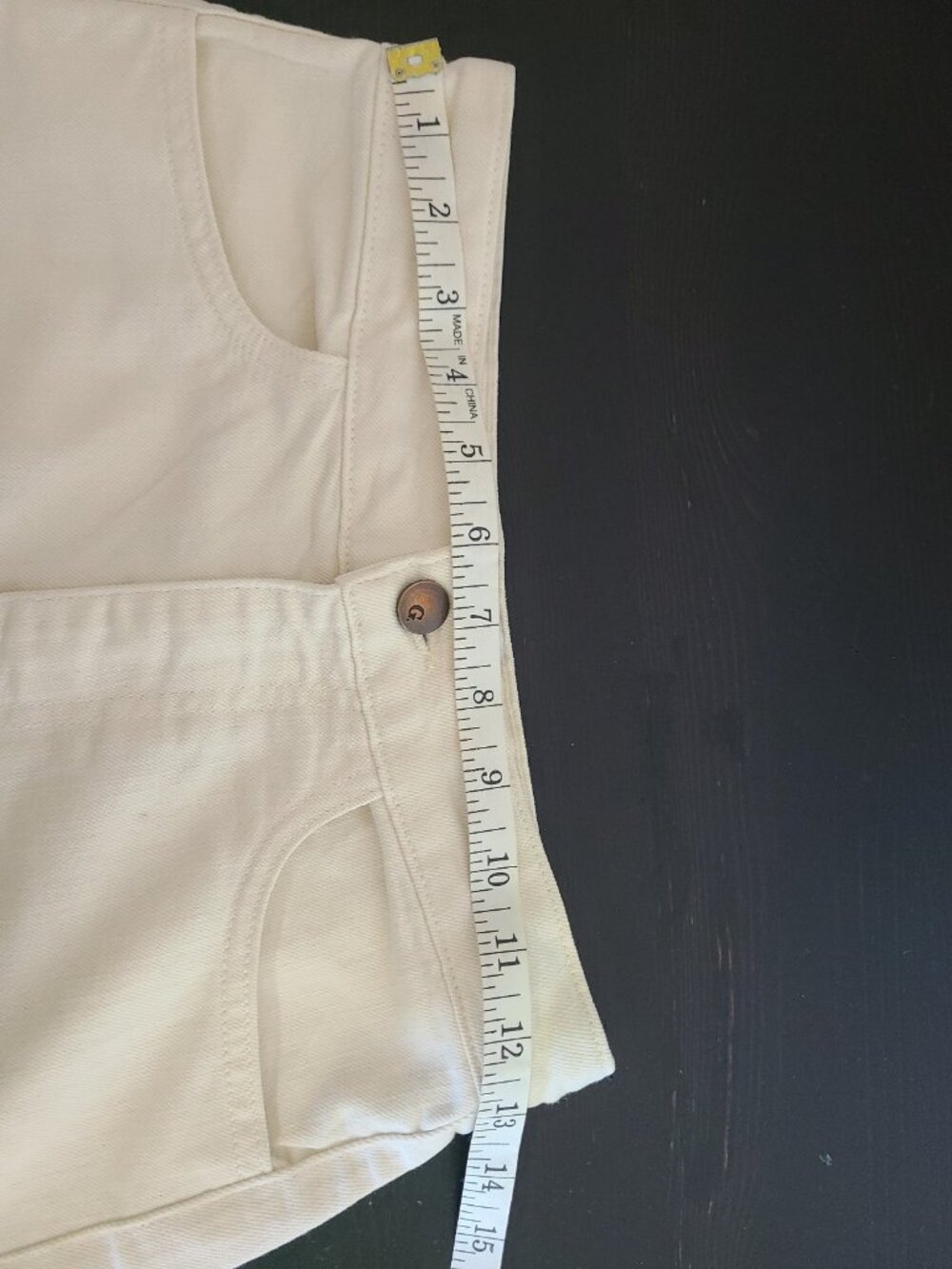 Goop G. Label Yu Denim Pencil Skirt Midi in Natural size 27 - Picture 5 of 9